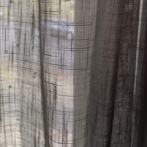 Semi Sheer Linen Grey Curtains (2 panels) - Picture 10 of 12